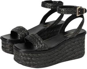 Michael Kors Sandra Stroh Plateau Sandalen (Größe 8,5) - Bild 1 von 3