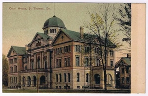 Postcard Court House St Thomas Ontario 1911 - Bild 1 von 2