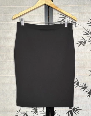 Saia lápis feminina Vince Camuto preta midi elástica festa de trabalho tamanho P - Imagem 1 de 4