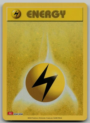 Basic Lightning Energy Classic Collection Trading Card Game Classic 034/034 NM - Image 1 of 2