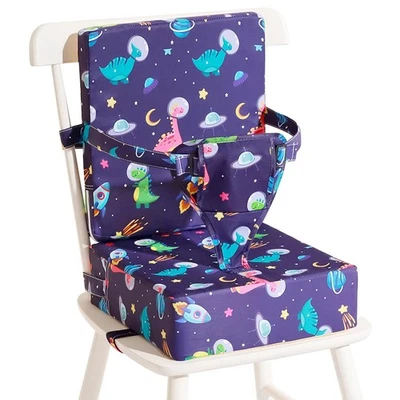 Asiento elevador para mesa de comedor para niño pequeño, asiento elevador de dinosaurio para mesa con respaldo Foto 1 de 4