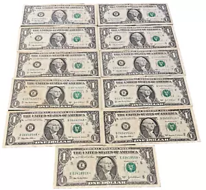 FEDERAL RESERVE NOTES $1.00 ONE DOLLAR *STAR* NOTES CIRCULATED YOU PICK ONE Fair - Picture 1 of 2