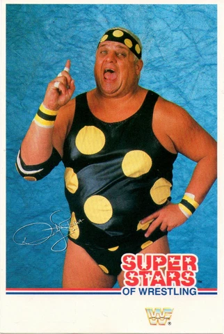 Dusty Rhodes WWF Wrestling Postcard 1989 Superstars Wrestler WWE WCW Cover