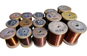 Kupferlackdraht Rollen Alt Auswahl 0,08 0,10 0,12 0,14 0,15 0,16 0,20 0,22 0,25 - Picture 1 of 4
