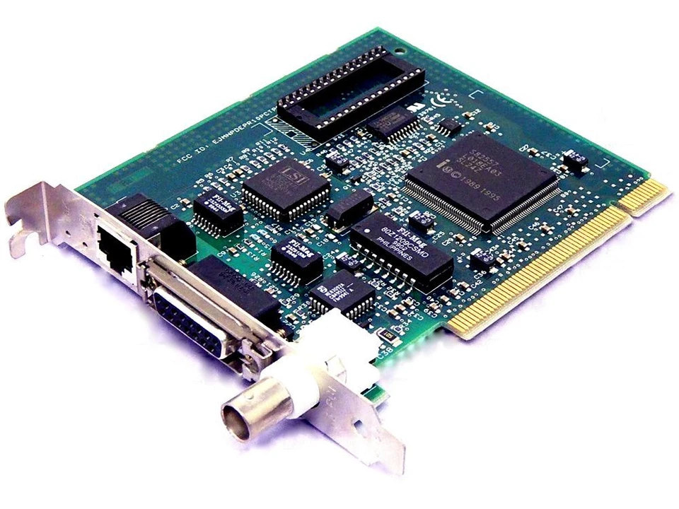 Intel EJMNPDEPR10PCTPCI RJ45 BNC DATA Ethernet Network Adapter NIC Netzwerkkarte - Bild 1 von 1