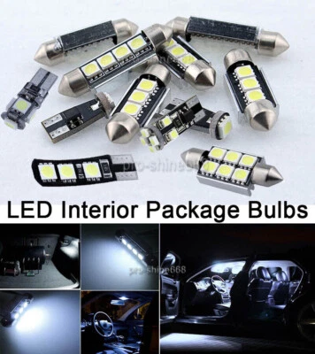 KIT de paquete de luces LED interiores blancas premium sin errores para Volkswagen Jetta MK6 Foto 1 de 4