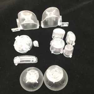 Full Set L R ABXY Z Keypads Buttons For GameCube Controller For NGC -Clear White - Picture 1 of 3