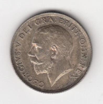 1914 Great Britain One Shilling Silver Coin - George V - UNC - Image 1 of 2