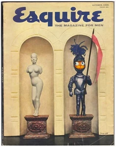 Vintage ESQUIRE MAGAZINE (Oct 1955) SOPHIA LOREN Virginia MAYO Lady Fair PIN UP - Picture 1 of 5