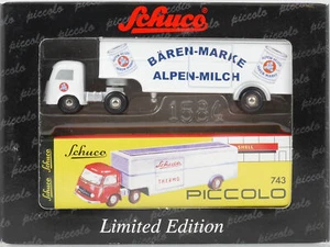 Schuco Piccolo Mercedes MB Refrigerated Trailer Bear Brand OVP STG 1601-25-75 - Picture 1 of 6