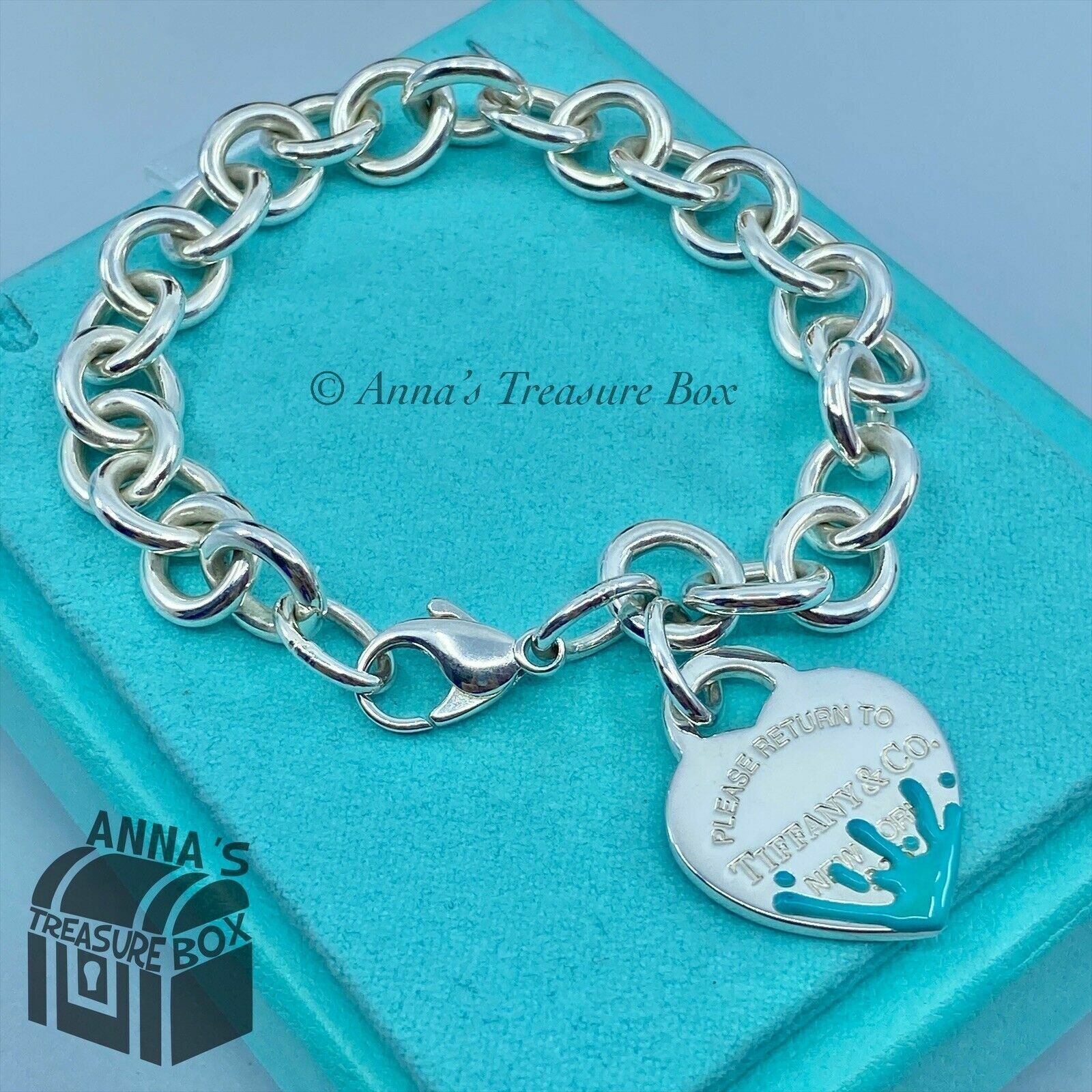 Heart Tag Bracelet Silver 925 