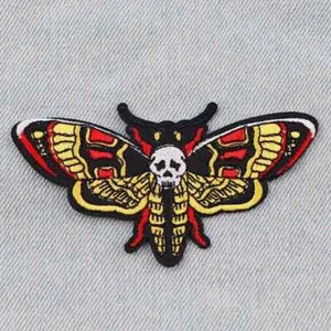Patch Toppa Falena Sfinge Testa di Morto termoadesiva - Imagen 1 de 3