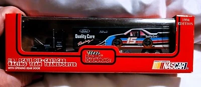 1994 Racing Champions semi Transporter #15  DieCast Cab 1:87 Lake Speed Ford - Image 1 of 4