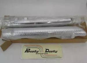 Pair of KustomWerks Harley Davidson Chrome Touring Angle Cut Mufflers 48079 - Picture 1 of 5