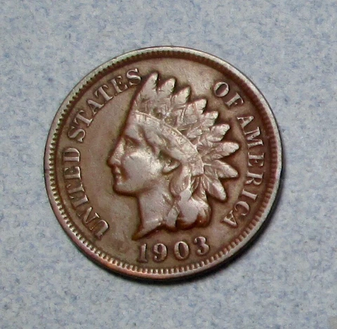 1903 Indian Head Cent with Fine Details Cover