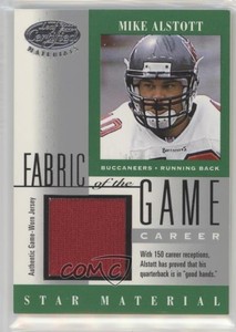 2001 Leaf Certified Materials Fabric of the Game Career /150 Mike Alstott #FG-98