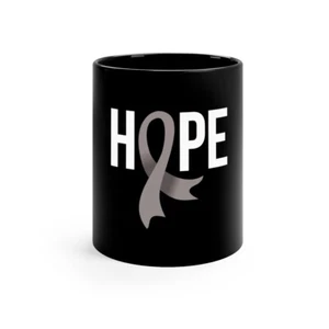 Hope Brain Cancer 11oz Black Mug - Picture 1 of 7