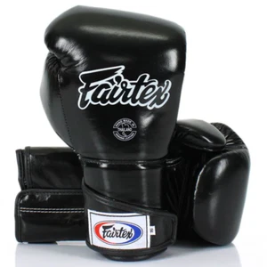 FAIRTEX Boxhandschuh Muay Thai BGV6 Stylisch Winkel Sparring Locked Daumen Schwarz - Bild 1 von 4