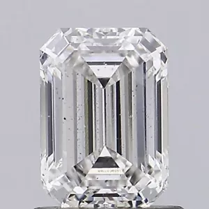 Lab Grown 1.02 Ct EMERALD Cut IGI Certified CVD Diamond G Color SI1 Clarity - Picture 1 of 10