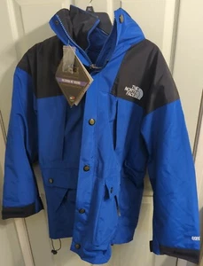 Parka da montagna uomo vintage 1995 The North Face Gore Tex blu taglia M - Foto 1 di 8