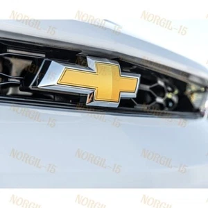 For 2017-2018 Chevy Chevrolet Malibu Front Grill Grille Bowtie Emblem Gold - Picture 1 of 5