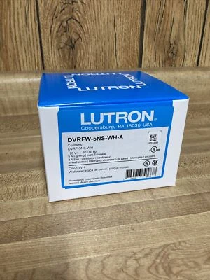 Lutron Claro Smart Switch mit Wandplatte Caséta Smart Lighting DVRFW-5NS-WH-A - Bild 1 von 3