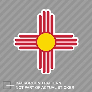 New Mexico Zia Symbol Sticker Decal Vinyl pueblo nm state - Picture 1 of 1