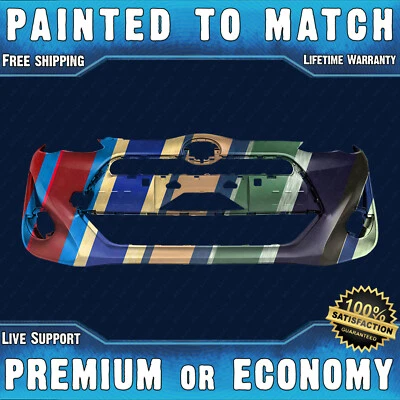 NEW Painted To Match Front Bumper Cover Replacement for 2015 2016 Toyota Prius C Foto 1 de 4