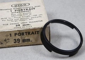 39mm Slip-On/Over FILTER UTILO +1 Portrait (Close-Up) Attachment - Picture 1 of 1