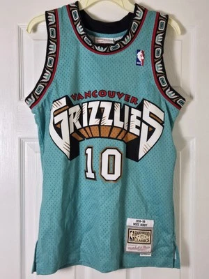 Camiseta Mitchell & Ness Vancouver Grizzlies Mike Bibby verde azulado para hombre talla pequeña NBA Foto 1 de 4