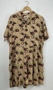 Flachs by Jeanne Engelhart Strampler Damen Medium Floral Artsy Rayon Zierlich Sommer - Bild 1 von 7