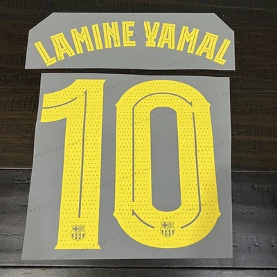 2025-26 LAMINE YAMAL Barcelona Home Nameset Name Number Dorsal UCL Copa Cup - Image 1 of 3