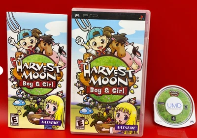 Harvest Moon: Boy & Girl (Sony PSP, 2007) CIB con Manual Completo Foto 1 de 3