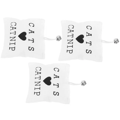  3 Pcs Cat Nip Sack Catnip Toys Pouch Non Refillable Teething Bag - Image 1 of 4
