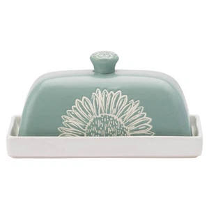 English Tableware Company Artisan Flower Butter Dish - Picture 1 of 4