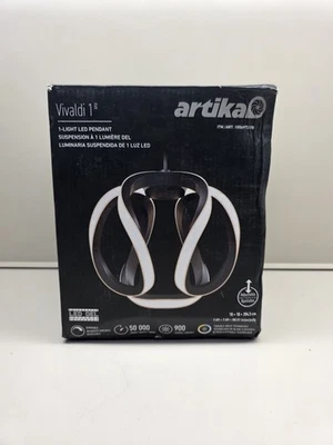 NIOB Artika Vivaldi 1-свет матовый черный современный светодиодный мини подвесной светильник - Изображение 1 из 4