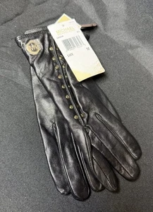 Michael Kors Damen Leder Nieten Handschuhe Gr. M (2D1) - Bild 1 von 6