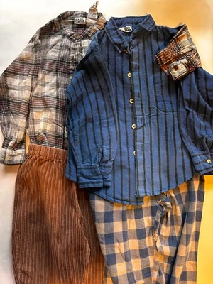 niños 3t ropa invierno franelas y cordones camisas y pantalones 7 artículos Foto 1 de 4