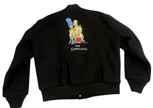 Chaqueta Letterman RARA De Colección Años 90 Elenco y Equipo de Los Simpson Talla L Dibujos Animados Usada en Excelente Condición - Imagen 1 de 5