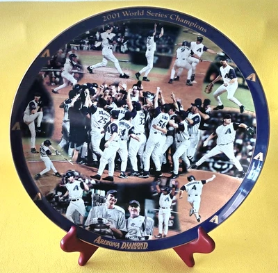 2001 World Series Champions Baseball Arizona Diamondbacks with Stand B898 - Image 1 of 4