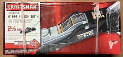 Gato de piso de acero Craftsman 50165 bajo perfil de 2-1/2 toneladas, elevador mecánico de automóviles Foto 1 de 4