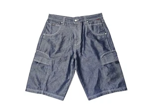 Vtg Y2K FUBU Jean Carpenter Shorts Blue Denim Baggy hip hop Men's Size 38 shorts - Picture 1 of 9