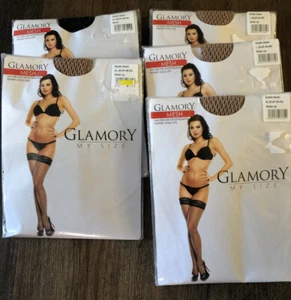 Malla Glamory (50352) Estilo Hold ups (alto el muslo) Selecciona Talla y Color - Imagen 1 de 7