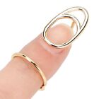 Fashionable Finger Nail Ring Eco Friendly Electroplated Copper Firm Sturdy