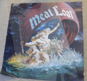 VINTAGE 1980S ORIGINAL MEATLOAF STORE DISPLAY POSTER ROCK N ROLL - Picture 1 of 4
