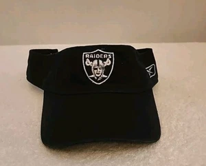 Raiders Golf Visor Adjustable Black Hat NFL Rebock One Size - Picture 1 of 8
