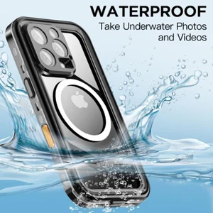 Waterproof Case For iPhone 16 Pro Max/16 Plus Shockproof Magnetic MagSafe Cover - Picture 1 of 19