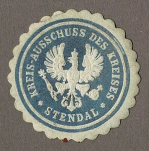 Marca sigillo Prussia: COMITATO CIRCOLASTICO DEL CERCHIO STENDAL - Foto 1 di 1