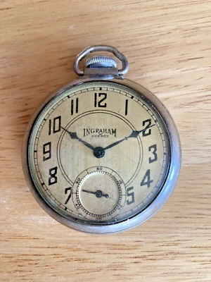 Reloj Bolsillo Ingraham Viceroy 1965 De Colección Limpio Funciona Muy Bueno Buen Tiempo Excelente Foto 1 de 4
