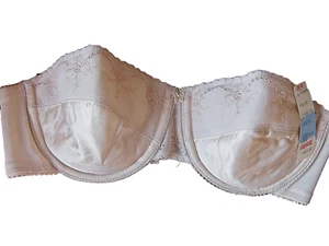 Vintage New Old Stock Carnival 38B Strapless Underwire Lightly Lined Nude Bra - Picture 1 of 14